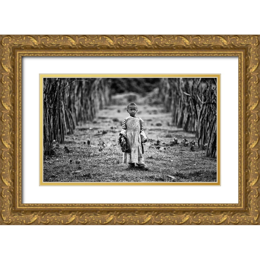 Jovic, Goran 18x12 Gold Ornate Wood Framed with Double Matting Museum ...