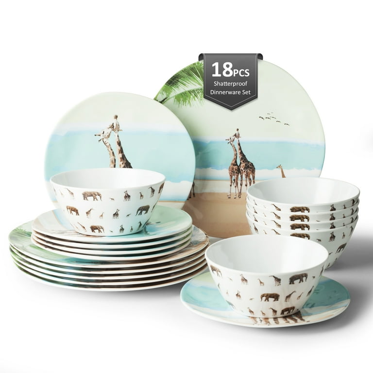 melamine dish set for
