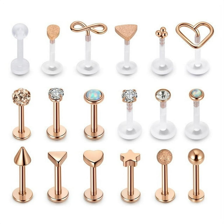 Acrylic labret shop jewelry