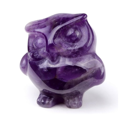 Jovivi Tiger Eye Crystal Owl Ornaments Gifts for Women,1.5" Healing Crystal Gemstone Owl Figurine Animal Statue Home Room Desk Decor Gifts Women