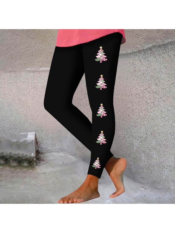 Womens Christmas Leggings High Waisted Stretch Slim Holiday Workout Yoga Pants Soft Ugly Funny Christmas Pants, S‑3XL
