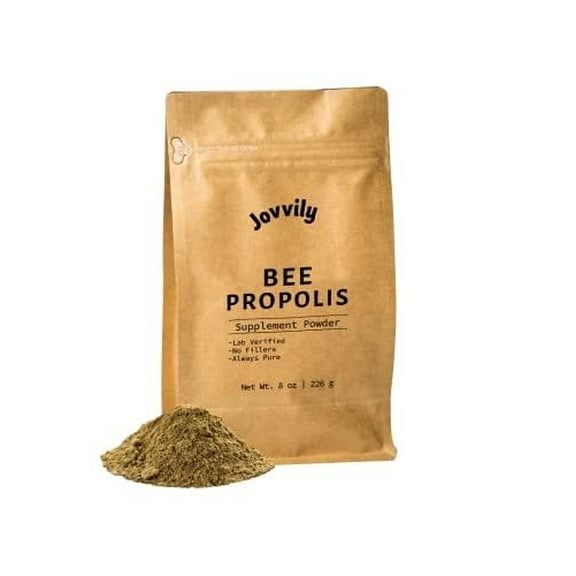 Jovvily Bee Propolis Powder - 8 oz - Lab Verified - Always Pure - No Fillers