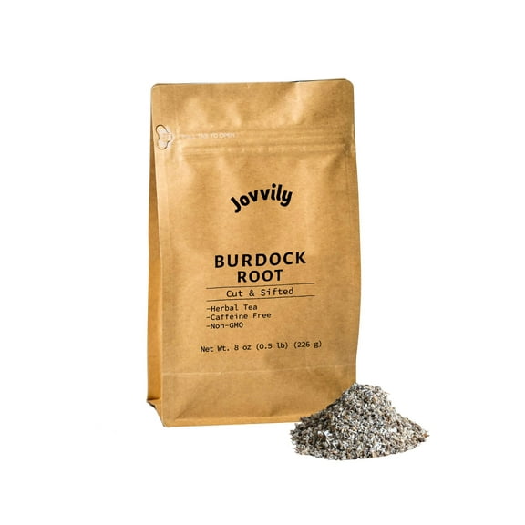Jovvily Burdock Root - 8oz - Cut & Sifted - Herbal Tea - Caffeine Free