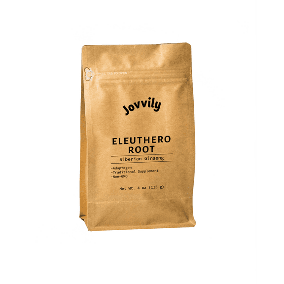 Jovvily Eleuthero Root Extract Powder - 4oz - Siberian Ginseng - Adaptogen - Non-GMO