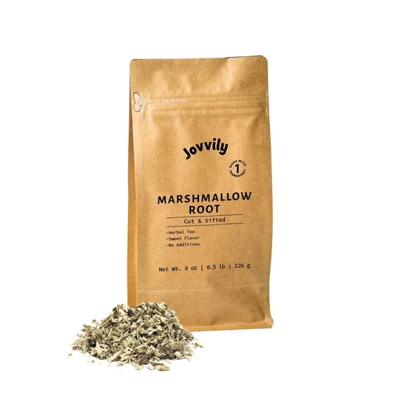 Jovvily Marshmallow Root - 8 oz - Cut & Sifted - Herbal Tea