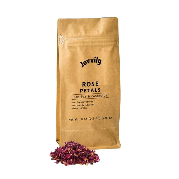 Jovvily Rose Petals - 8oz - Edible - Fresh Aroma