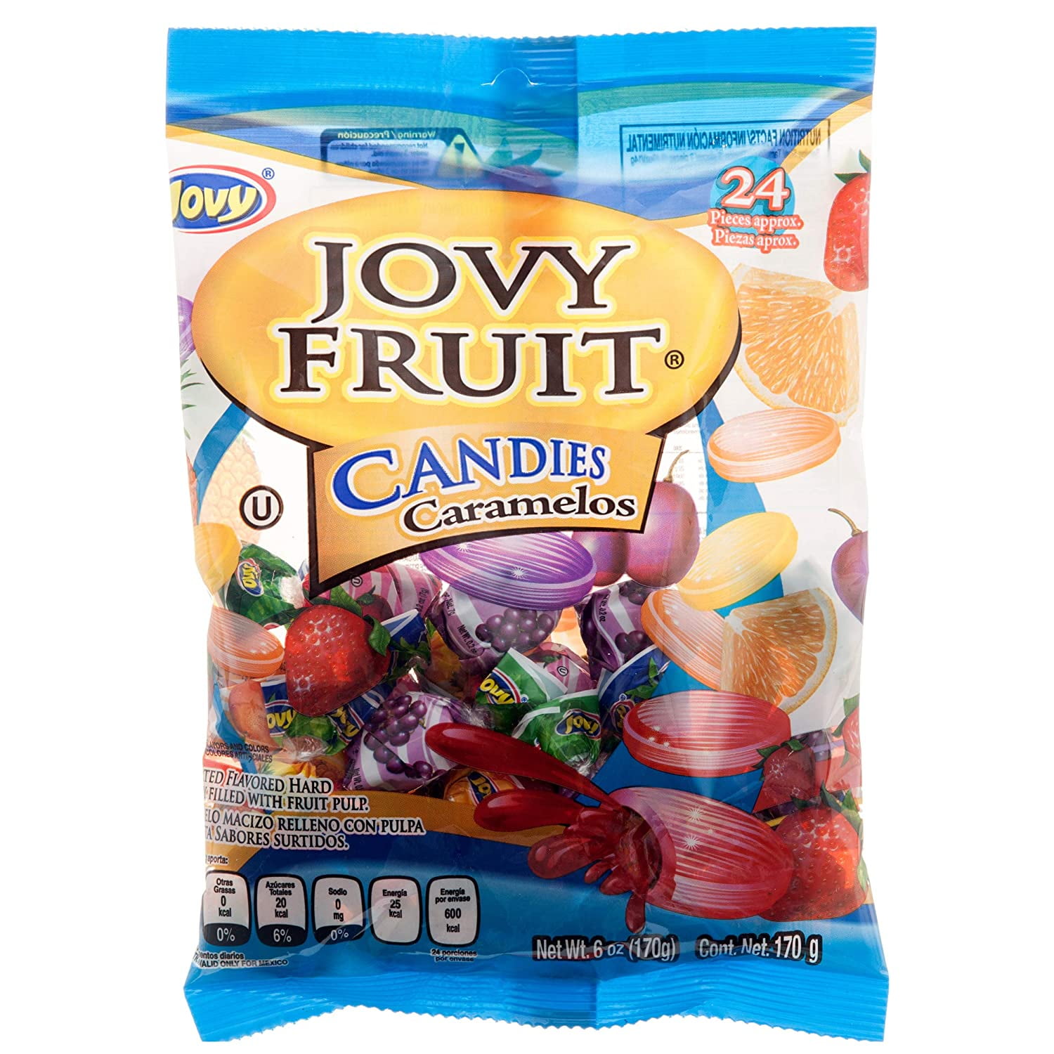 Jovy Assorted Fruit Flavor Mexican Candy (2 x 6 oz. Bags) - Walmart.com