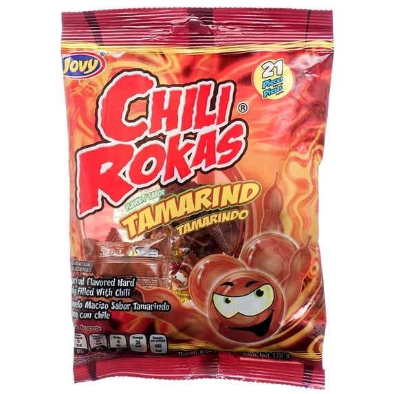 Jovy Chili Rokas Tamarind Flavor Mexican Candy (1 x 6 oz. Bag)