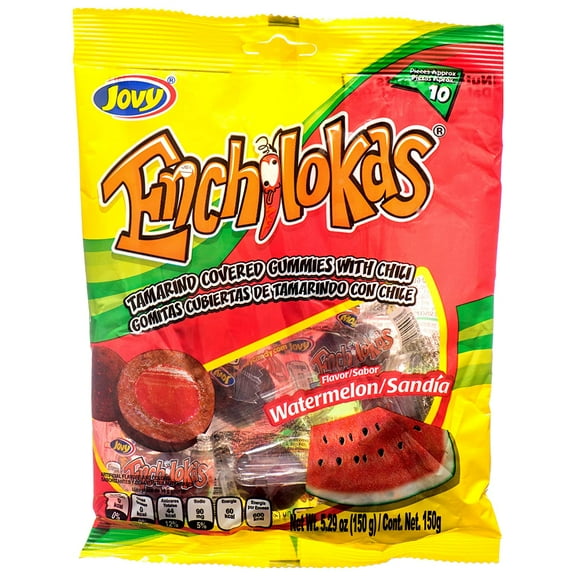 Jovy Enchilokas Watermelon Flavor Mexican Gummies (1 x 5.29 oz. Bag)