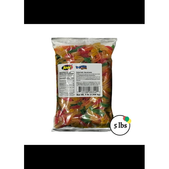 Jovy Gummy Worms Aqua Sour 5 lb