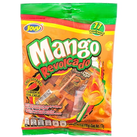 Jovy Revolcado Mango Flavor Mexican Lollipop (2 x 6 oz. Bags)