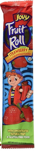 Jovy Strawberry Flavor Fruit Roll 0.75 oz (Pack of 12)
