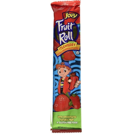 Jovy Strawberry Flavor Fruit Roll 0.75 oz (Pack of 2)