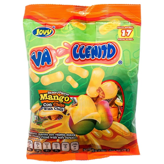 Jovy Vallenito Mango Flavor Mexican Candy (2 x 6 oz. Bags)