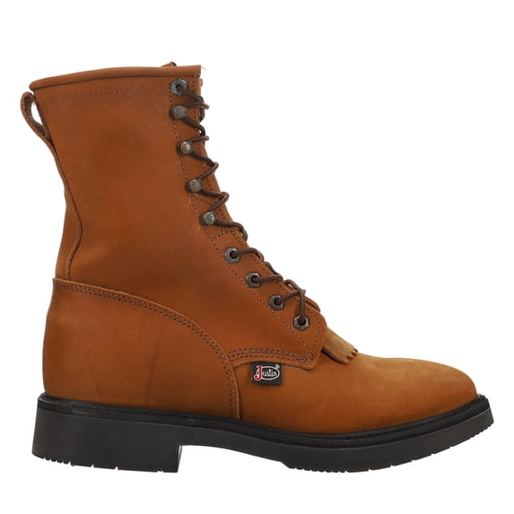 Jow Men's Justin Original Briar Pitstop Double Comfort 8" Lace-Up Work Boot - 763