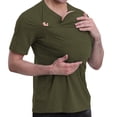 thumbnail image 1 of Jowamay Kangaroo Shirt for Dad V Neck Casual Comfort T Shirt with Kangaroo Pouch Slim Fit Summer Tops for Shopping, 1 of 5