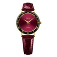 thumbnail image 1 of Jowissa ROMA Swiss Made Crystal Burgundy Leather Womens Watch J2.272.M, 1 of 3