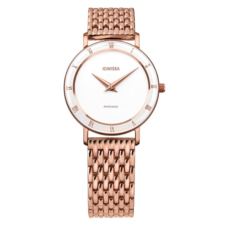 Jowissa Roma Roman Numerals Rose Gold Plated Swiss Quartz  display picture 2