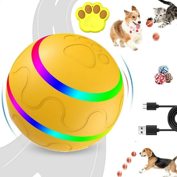 Jowl Jiggler Dog Toy, Jiggle Ball For Dogs, Shaky Ball Toy for Dogs, Interactive Dog Toy Ball, Vibrating Ball for Dogs,Dog Vibrating Ball Rechargeable, for Small/Mid/Large Dog, Indoor (B)