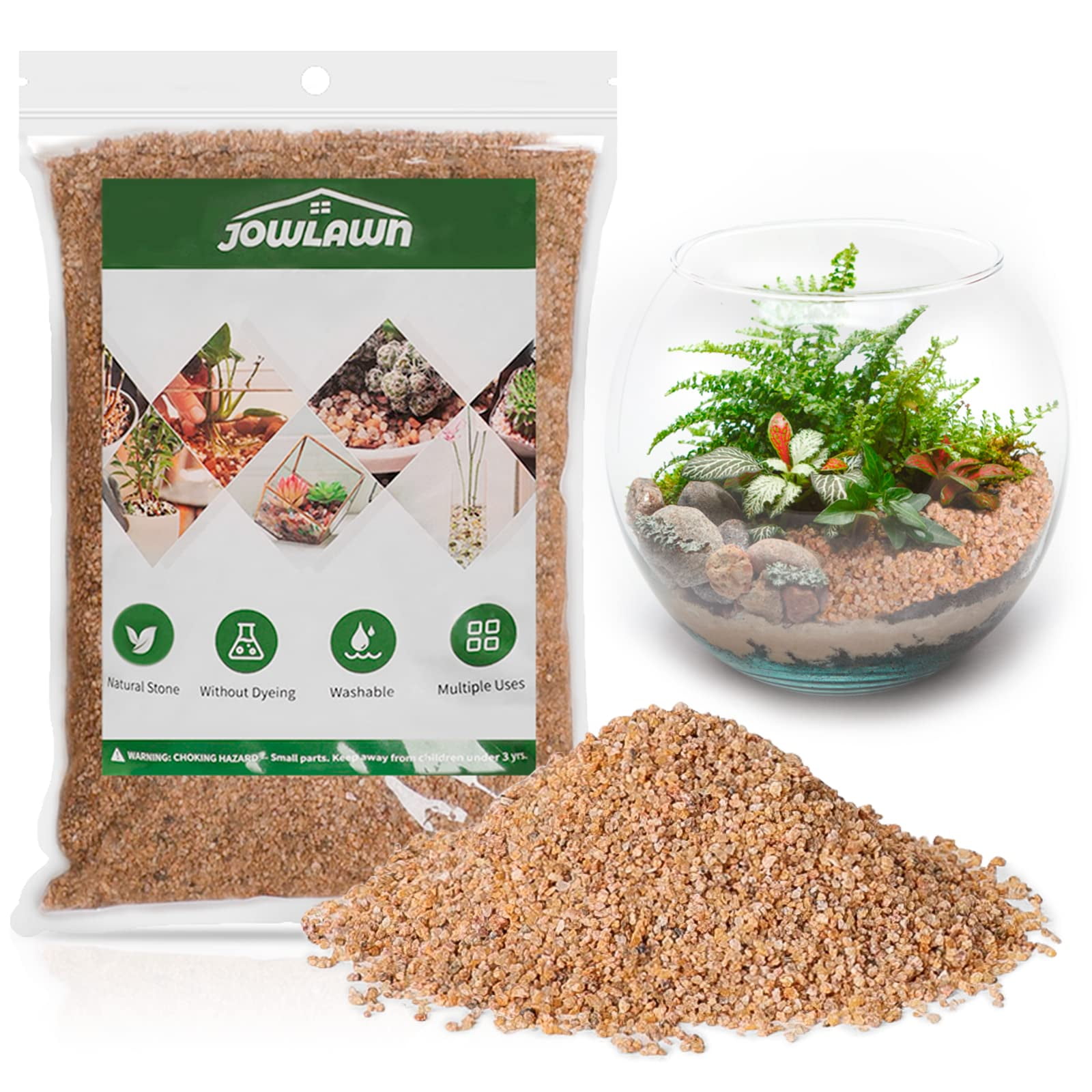Jowlawn Coarse Silica Sand 3lb Succulent Rocks Stones Potting