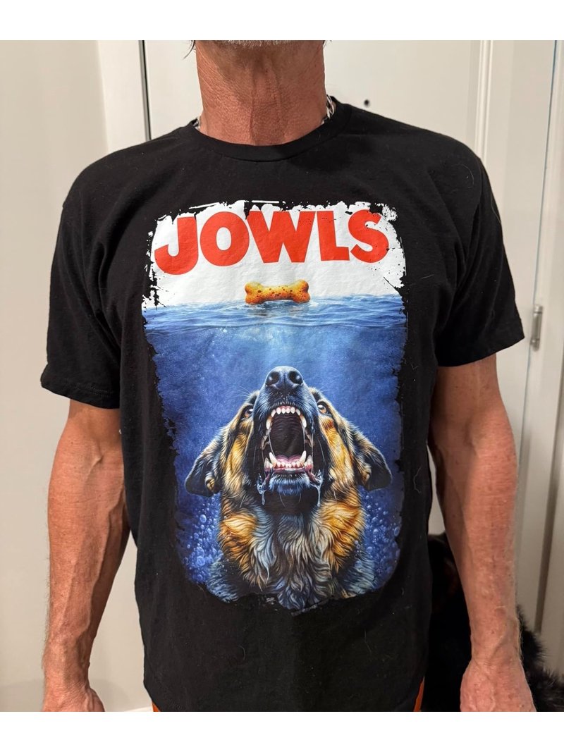 Jowls Dog Owner Dad Joke Graphic T-Shirt - Walmart.com