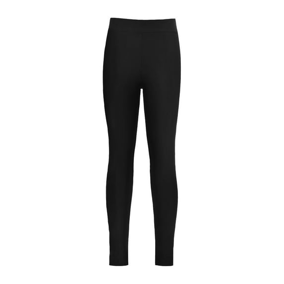 Jowowha Girls' Athletic Dance Leggings Active Yoga Tights Stretchy Compression Pants Running Sports Black 16