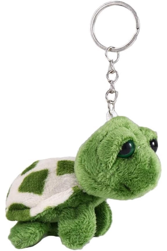 Jowxsx Green Mini Sea Creatures Turtle Doll Keychain Gift Plush Key Ring Cartoon Bag Pendant Auto Animal Decoration Plush Automobile Keychains Trim Stuffed Animals