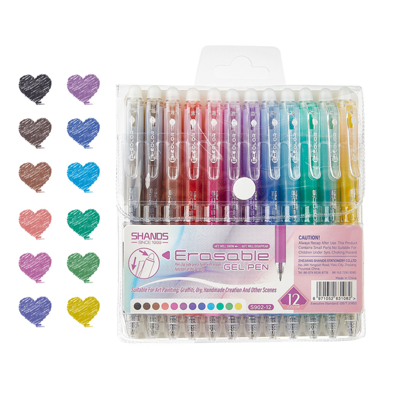 Joxop Quick Dry Gel Pens, Joxop Pens Gel, Unanimousagree/Repertoireof/Upliftjoys Multi-Color Erasable Gel Pens, 0.7mm 12/24/36 Pcs Quick-Dry Ink (12 colors)