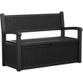 thumbnail image 1 of Joxxoaa 80 Gallon Outdoor Storage Bench Deck Box Waterproof Lockable,Outdoor Storage Furniture for Patio,Garden and Porch,Tools and Cushions（Black）, 1 of 7