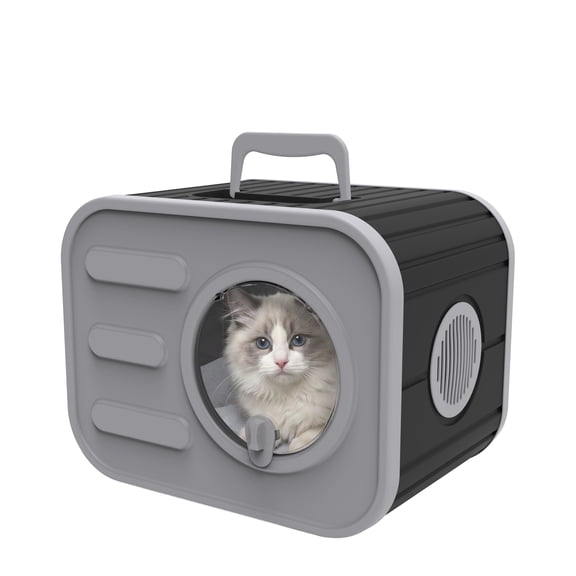 Joxxoaa Cat Beds for Indoor Cats Extra Large Double Cat Cave Pet Cube,Can be paired with double-sided soft cushions, Stackable Hideaway in Living Room Natural.(Black)