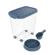 Joxxoaa Food Dispenser 31L, Food Storage Container Sealed Moisture Proof with Cup and Bowl for Kitchen Pantry Household, BPA-Free, 1 Pack Clear.