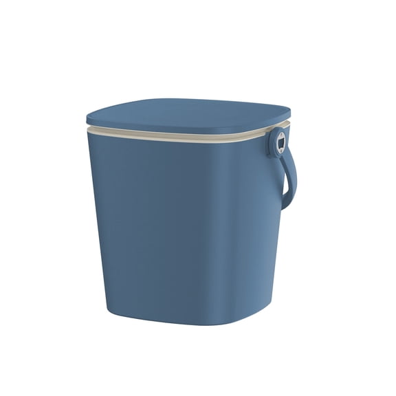 Joxxoaa Outdoor Cooler Side Table, Portable Pop Up Patio Bar Table with Lift Top Lid & Handle, Drink Ice Bucket for Beer and Wine(Blue)