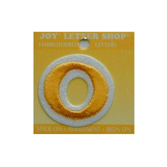 Joy Applique Letter Iron On Cooper 1.5" Gold O