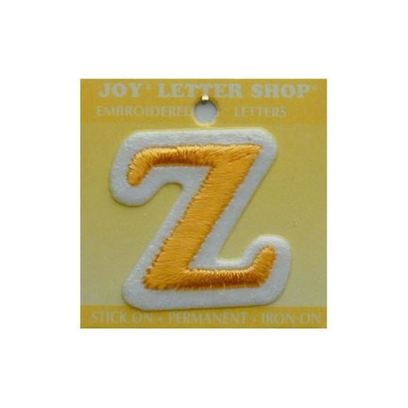 Joy Applique Letter Iron On Cooper 1.5" Gold Z