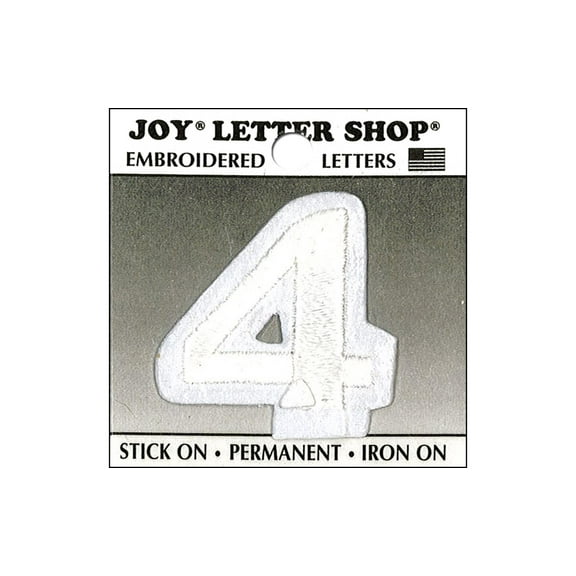 Joy Applique Letter Iron On Cooper 1.5" White 4