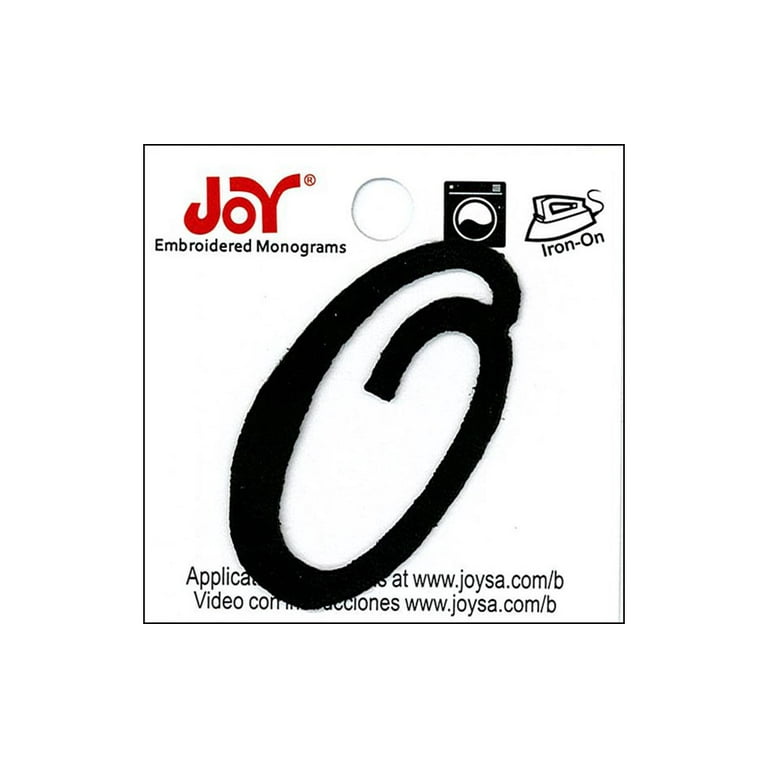 S.e.i. 1-Inch Classic Iron-On Letters, Polyvinyl Heat Transfers, Black