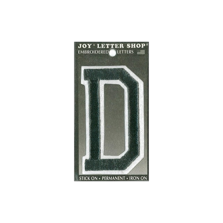 SEI 3-inch Slender Polyvinyl Heat Transfer Iron-on Letters, Black