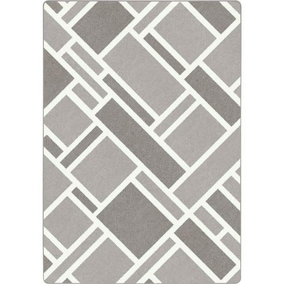 Joy Carpets  10 ft. 9 in. x 13 ft. 2 in. Midas Area Rug Morning Fog