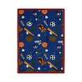 thumbnail image 1 of Multi-Sport 3'10" x 5'4" Area Rug In Color Blue, 1 of 2