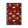 thumbnail image 1 of Joy Carpet Kid Essentials Language and Literacy Bookworm Rug Rectangle Red 3'10" x 5'4", 1 of 2