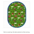 thumbnail image 1 of Joy Carpets 1419E-02 Bookworm Green 7 ft.7 in. Round  WearOn Nylon Machine Tufted- Cut Pile Just for Kids Rug, 1 of 2