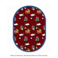 thumbnail image 1 of Joy Carpets 1419E-03 Bookworm Red 7 ft.7 in. Round  WearOn Nylon Machine Tufted- Cut Pile Just for Kids Rug, 1 of 2