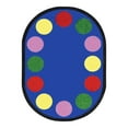thumbnail image 1 of Lots of Dots 5'4" x 7'8" Oval Area Rug In Color Multi-Color:Multi,Material:Nylon, 1 of 3
