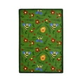 thumbnail image 1 of Joy Carpets 1451D-03 Bee Attitudes Green 7 ft.8 in. x 10 ft.9 in.  WearOn Nylon Machine Tufted- Cut Pile Just for Kids Rug, 1 of 2