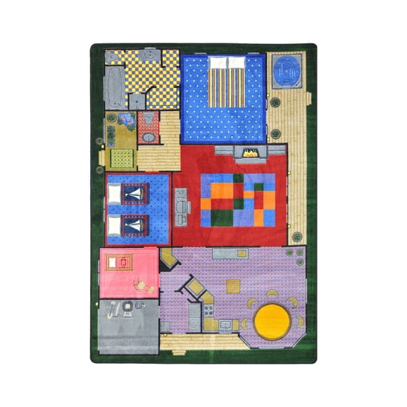 Kid Essentials - Active Play & Juvenile Creative Play House, 7'8" x 10'9", Multicolored