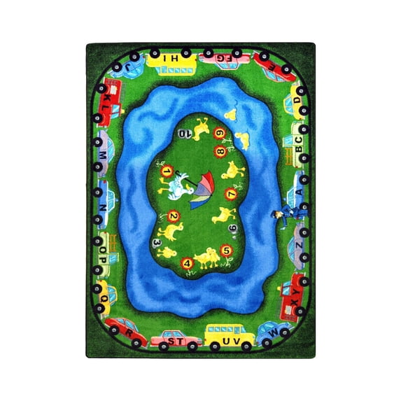 Kid Essentials - Early Childhood Puddleducks, 3'10" x 5'4", Multicolored