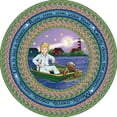 thumbnail image 1 of Joy Carpets 1477H Row Your Boat 5 ft.4 in. Round  WearOn Nylon Machine Tufted- Cut Pile Just for Kids Rug, 1 of 2