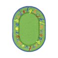 thumbnail image 1 of AlphaScript 7'8" x 10'9" Oval Area Rug In Color Green, 1 of 2