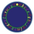 thumbnail image 1 of Joy Carpets Joy Carpet Alphascript Blue 7'7" Round, 1 of 1
