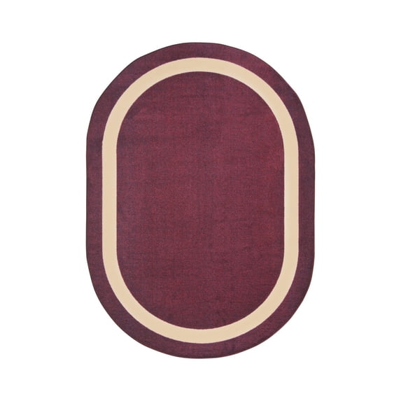 Portrait 5'4" x 7'8" Oval Area Rug In Color Heather-Color:Heather,Material:Nylon